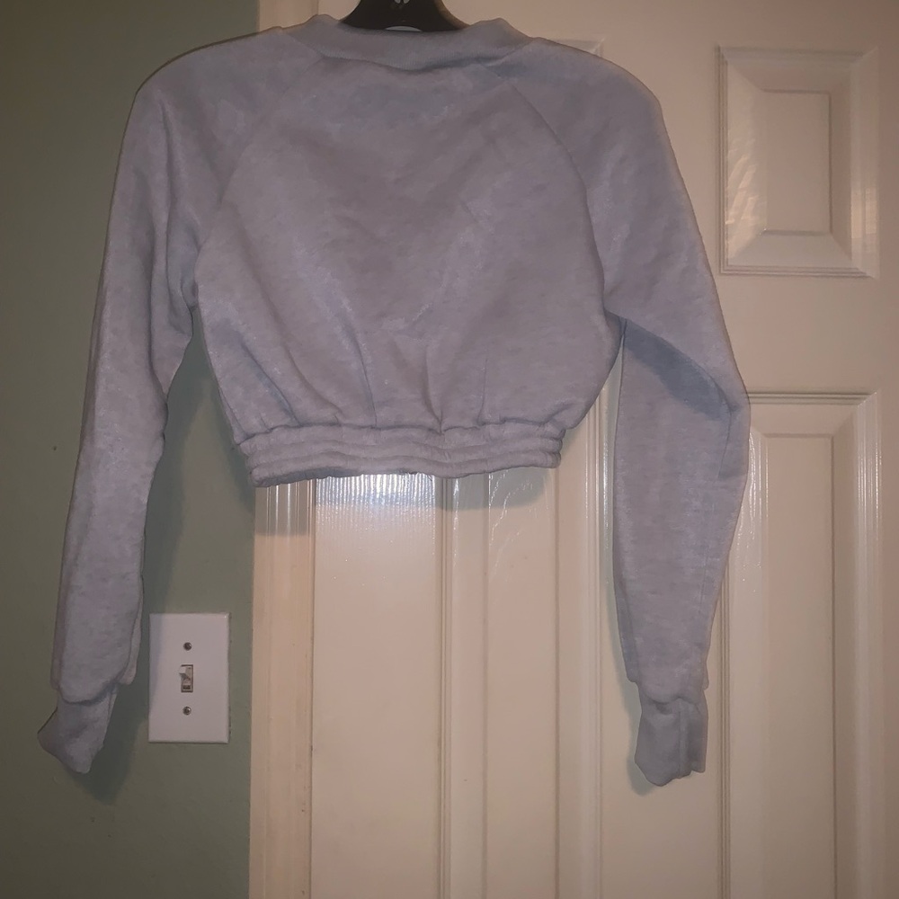 Gray Cropped Jacket - Picture 2 of 4